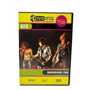 UFO Rock Band DVD Video Disc Misdemeanor Tour TESTED W/ Insert Dolby Digital